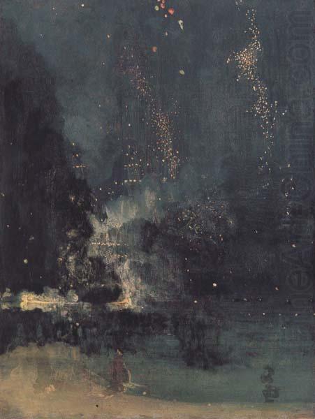 James Mcneill Whistler Noc-turne in Black and Gold:the Falling Rocket (mk43) china oil painting image